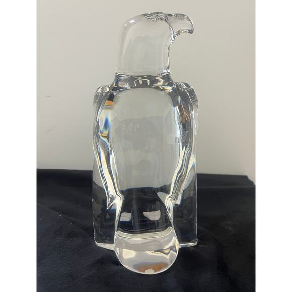 Orrefors Crystal Eagle Sculpture Designed by Olle Alberius #4654/12 NWT - Picture 3 of 6